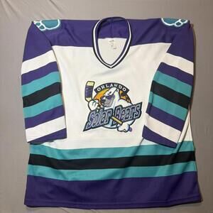 Orlando Solar Bears Vintage BAUER Ice Hockey Jersey XXL